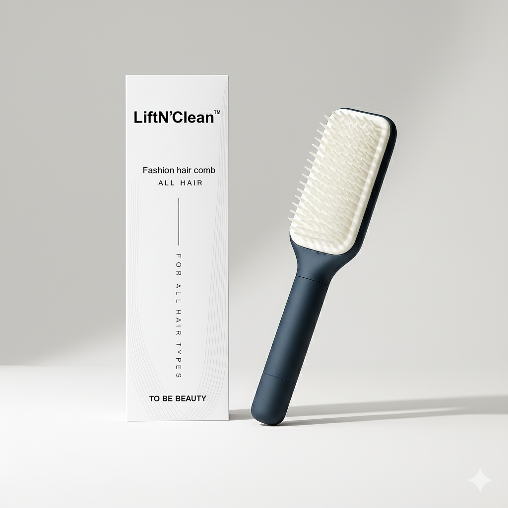 LiftN`Clean™ Self-Cleaning Hairbrush
