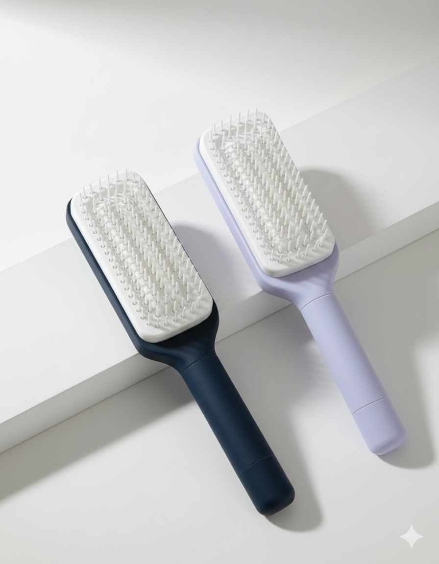 LiftN`Clean™ Self-Cleaning Hairbrush
